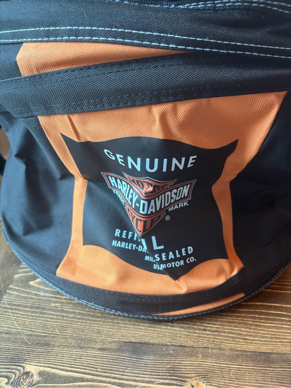 Harley-Davidson Black and Orange Collapsible Cooler- Brand New - Picture 5 of 8